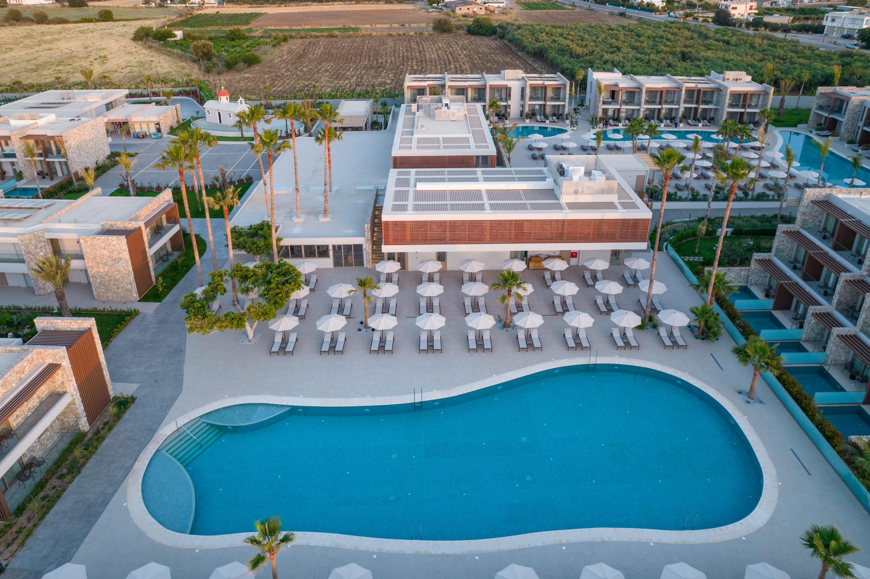 Utopia Blu Hotel Tigkaki  Bagian luar foto