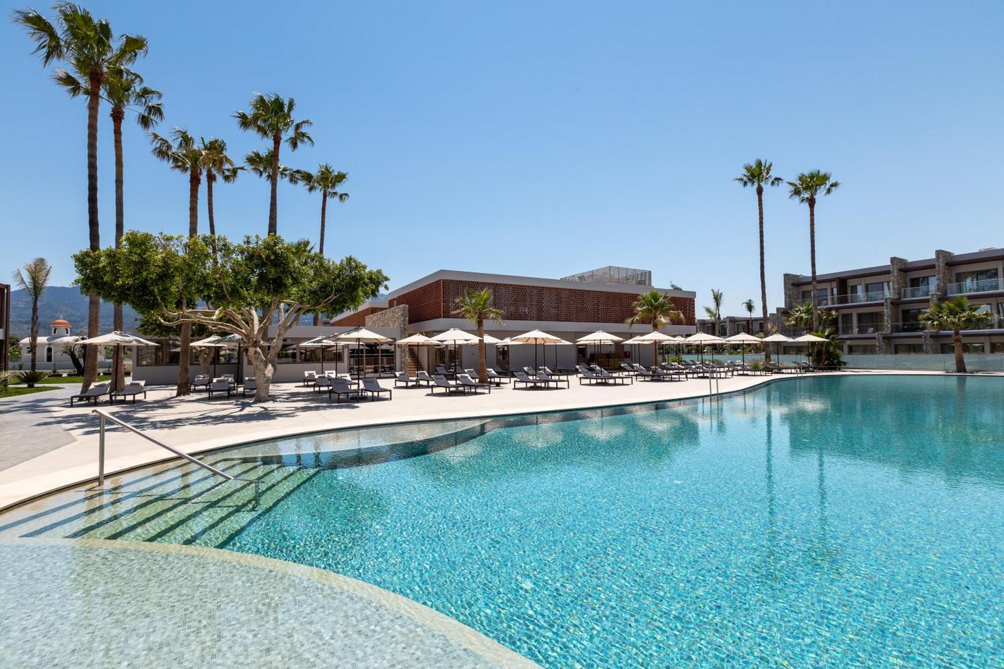 Utopia Blu Hotel Tigkaki  Bagian luar foto